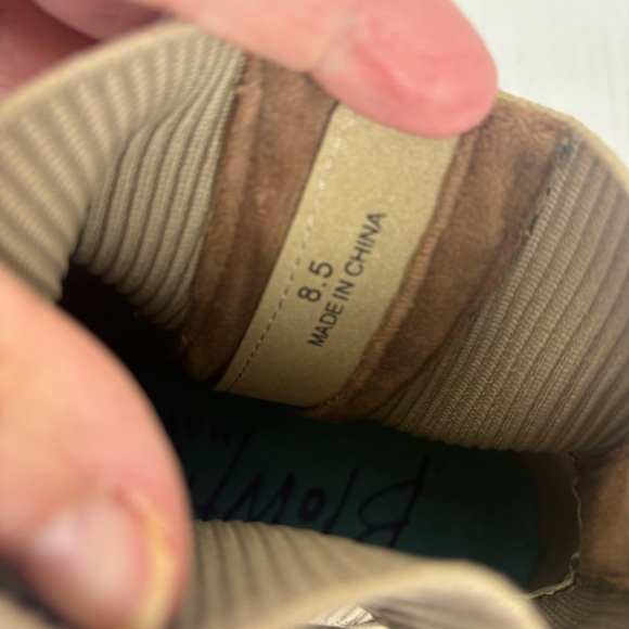 Blowfish tan sueded ankle boots with braided strap accents-Woman’s 8.5 - Picture 10 of 11